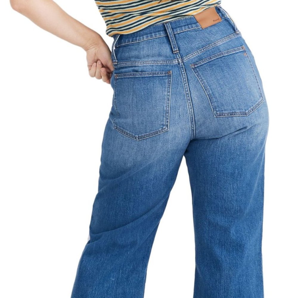 Madewell Slim Wide Leg Cropped Jeans Olympia Wash_8